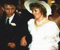 The Marriage of Sarah Messenger to some sad git, 2nd June 1990 and St Thomas Parish Church, 
picture by one of our guests.