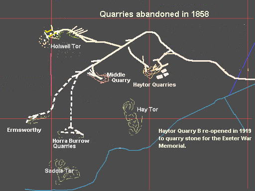 Quarries Abandoned in 1858