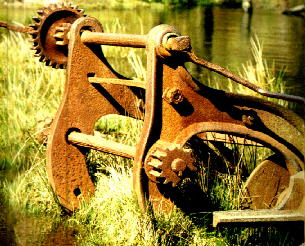 Hoisting gear seen in the main Hay Tor Quarries today