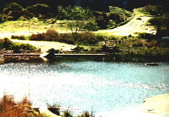 The same hoisting apparatus with the wooden beams lying beside.