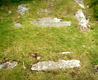 Rubble Tip Track Leading from Quarry 1 and crossing main track.