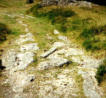 Points In Quarry 2 Showing Track Splitting, the main track running over the bridge shown in the picture on the right.